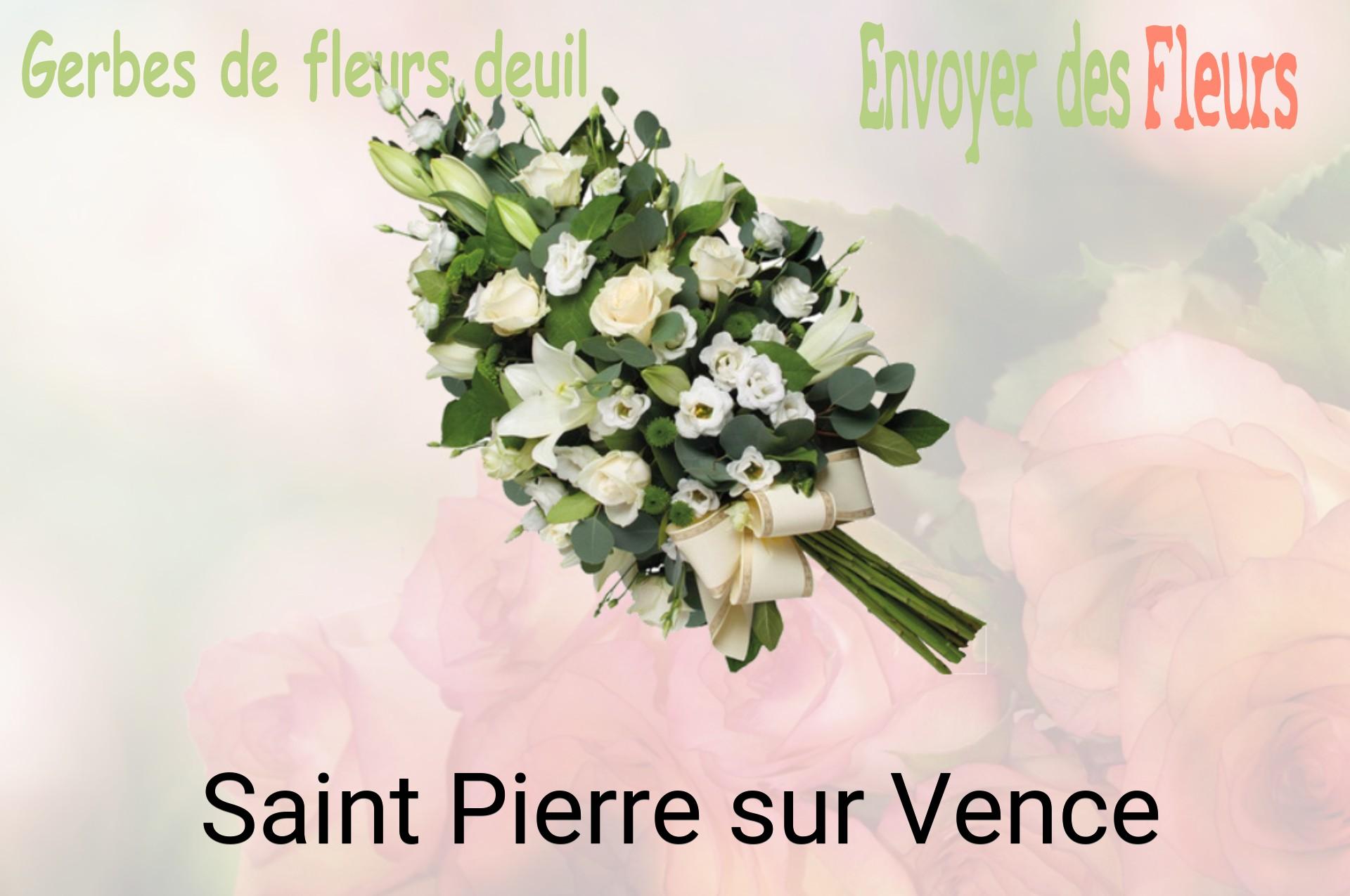 Gerbe de fleurs de deuil livrée à Saint-Pierre-sur-Vence
